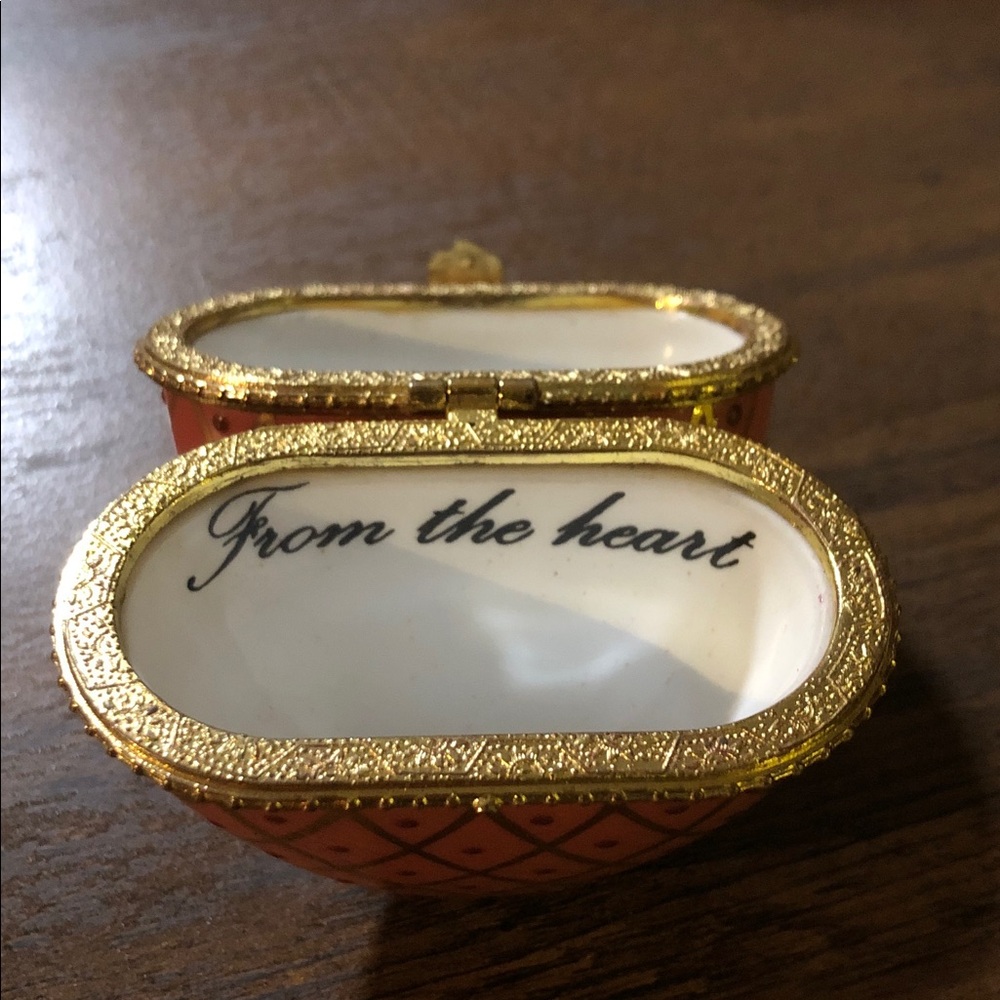 Pink and Gold Decorative Trinket Box